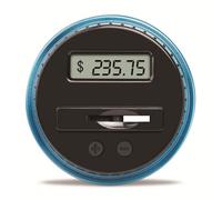 1.8l Transparent Piggy Bank Savings Coin Rack Real-Time Coin Counting With Led Screen Suitable for Adults and Children(Style 4)