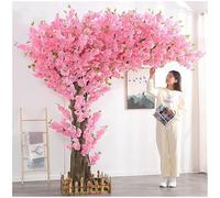 1.8m*1.5m,Large Artificial Cherry Blossom Tree Indoor Outdoor Fake Peach Tree Wishing Tree Plant Cherry Blossom Tree for Home, Party, Hotel
