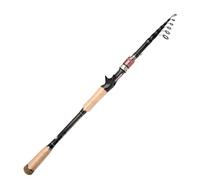 1.8M 2.1M 2.4M 2.7M 3.0M 3.3M 3.6M Carbon Telescopic Fishing Rod Casting Rod Portable Short Section Fishing Rod(2.4M)