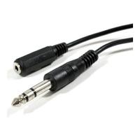 1.8m 6.35mm Jack Plug to 3.5mm Stereo Socket Extension Cable Lead 1/4" Headphone