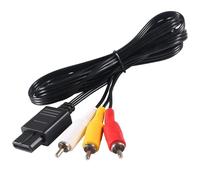 1.8m/6FT AV RCA Composite Video Audio Cable for Nintendo GameCube/N64/SNES | Color Sync PAL Compatible | Plug & Play HD LCD LED TV Cord | Durable Flexible Replacement