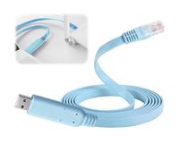 1.8M/6FT USB-C Cisco Console Cable USB to RJ45 Console Cable with PL2303 Chip with RS232 devices for Routers Switches Windows/Mac/Linux Compatible with Cisco Huawei HP Networking Equipment Blue