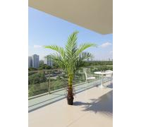 1.8m Artificial Areca Palm Tree in Plastic Pot for Home Garden Office Decor Living and Home Green One Size