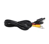 1.8m AV Audio Video TV Stereo Cable Cord RCA for N64 Game Cube for NGC SNES for