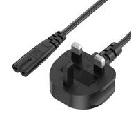 1.8M Figure 8 Power Lead for Ps5 Ps4 Ps3 Power Cable Xbox One S Xbox One X Power Supply UK 2 Pin Power Cord IEC 60227C7 to BS1363 (1.8m)