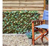 1.8m Green Maple Leaf Artificial Trellis Screening Panel Marco Paul Green One Size