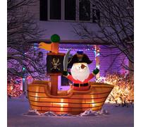 1.8M Inflatable Pirate Santa for Christmas Decoration