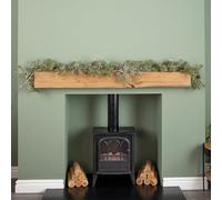 1.8m Pine Needle Christmas Garland with Pinecones and 120 Warm White LEDs
