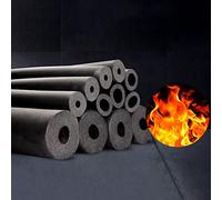 1.8m Self Seal Pipe Insulation Foam Tubing Lagging，ID 6mm 10mm 13mm 22mm 25mm 43mm 60mm 110mm Foam Hose Air Conditioner Heat Insulation Pipe Black,Flexible