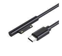 1.8m Surface Connect to USB-C Charging Cable, Compatible with Microsoft Surface Pro 7/6/5/4/3, Surface Laptop 1/2/3, Surface Go 1/2 - Works with 45W 15V3A USB-C Charger, Lightweight & Durable