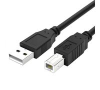 1.8M USB A to B MIDI Cable With Magnetic Ring Shielding Layer - High Speed 480 Mbps Plug and Play for HP/Dell/Brother/Samsung Printers