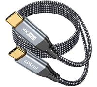 1.8M USB C to USB C Display Cable, 4K Video Output, 20Gbps Data Transfer & 100W PD Charging, USB 3.2 Gen 2x2 Cord for MacBook, iPhone 16/15, Samsung S24, Arzopa & Yodoit Type-C Portable Monitors