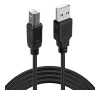 1.8M USB Printer Cable USB 2.0 A to B Lead High-Speed Data Transfer Cable External Hard Cables Scanners Cord Piano Keyboard Lead Compatible with Canon Samsung Dell HP DeskJet 3D Lexmark Envy Xerox DA
