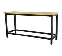 1.8M X 0.6M Heavy Duty Workbench With Steel Frame And Mdf Top