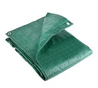 1.8m x 1.2m Green Tarpaulin with Eyelets - Dust Cover for Camping, Fishing, Gardening and Pets