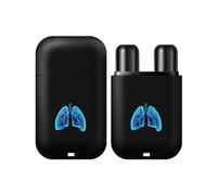 1.8mlOil Nasal Inhaler Pure And Peppermint 6 Flavors Nasal Stick Energy Bar For & Congestion Tension Stress Herbal Repair Nasal Box (Black, One Size)
