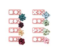 1. 8PCS Blossom Silicone Molds for Earring Crafting Reusable Clay Petal Jewelry Tools Creations Floral Earring Mold Set
