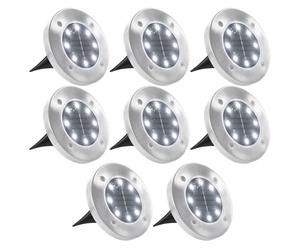 1/8x Solar Ground Lights LED Lights RGB Colour Outdoor Multi Colours vidaXL