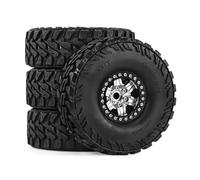 1.9 Inch Beadlock Wheels Tires For Traxxas For TRX4M For Trx-6 RC | RC Car Replacements, 4 metal beadlock wheels rubber tires set, firm grip & wear-resist for crawling. RC