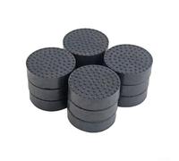 1.9 Inch Black Pot Feet 12 Pack Elevated Design | Solid rubber build, weather resistant, for durable construction, protects floors, long lasting