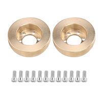 1.9 Inch CNC Machined Brass Internal Counterweight for - 4 RC Car Wheel Hub, Precision Wheel Hub Weight with 12mm Hex Fit for Axial SCX10 D90 HPI Crawlers