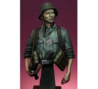 1/9 WWII German Soldier Resin Model Kit Unpainted and Unassembled Bust Resin Model Parts // UJ0a-2
