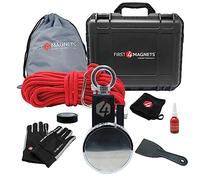 1,960kg Pull - Orion Ultra Magnet Fishing Kit with Super High Power 90mm Neodymium Clamp Magnet | Gloves, Thread Locker, 20M Rope, Cloth, Bag, Tape and Branded Box | Recovery & Treasure Hunting