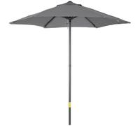 1.96m Parasol Patio Umbrella, Dark Grey