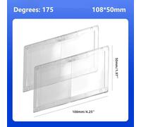 1.97 x 4.25 in Magnification Welding Lens for Welding Helmet, PC Protective Cheater Lens 075-300 Degrees, Clear Lens 108x50mm