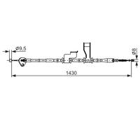 BOSCH 1 987 482 835 Hand brake cable