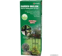 1.9M Garden Obelisk Black Metal Outdoor Trellis Climbing Plant Support Frame