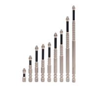 1. 9Pcs PH2 Screwdriver Bits Set 1/4" Shank Crossed Head Driver for Electricians Design Crossed Screwdriver