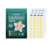 1 Acne Patch Star, Tea Tree Oil Spot Sticker, Water Colloidal Patch for Acne, Flaws, and Facial Acne (112 dots, 8mm and 12mm)