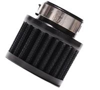 1" Air Intake Filter, 25mm Universal Breather Filter, Auto Air Filter Vent Crankcase Breathe with Adjustable Clamp, Cold Air Filter for Car and Motorcycle, Black