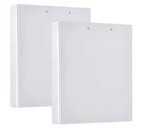 1 and A Half Inch Binder Ghosts White Solid Color Pure Plain