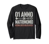 1 Anno Di Matrimonio - Anniversario 1 Anno Di Matrimonio Long Sleeve T-Shirt