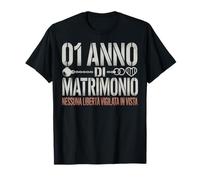 1 Anno Di Matrimonio - Anniversario 1 Anno Di Matrimonio T-Shirt