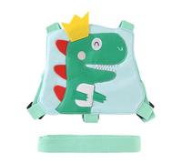 1 Anti-Lost Back Strap, with 1 Traction Rope, Children's Anti-Lost Back Strap, Suitable for Children Aged 1-3 Years Old, Anti-Lost Artifact (Green)