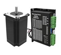 1 Axis Kit Nema23 57 mm Stepper Motor 3 Nm 300 Ncm 425 oz 3A 2 Phase 4 Wire 1.8 Stepper Angle & DM556 Stepper Motor Driver for CNC Engraving Machine 3D Printer Set