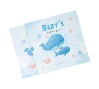 1 Baby ’ s First Year Memory Book: Track Milestones, Handprints & Photos | New Parent Baby First Year Scrapbook