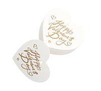 1 Bag Elegant Heart Design Valentine's Day Gift Label with Golden Letters Suitable for Romance Opportunity or Party Supply Label