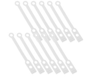 1 Bag White Rubber Perm Rod Elastics for Hair Curling | Home DIY Use, Salon Shop Application, Suitable for Hair Types, Easy to Use