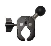 1'' Ball Clamp Handlebar Mount Base with Claw for Handlebar Rail 0.5'' to 1.75'' in Diameter, Compatible with RAM Mounts B Size 1 Inch Ball Double Socket Arm and Bicycle Phone Holder (Black-1)