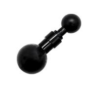 1'' Ball to 17mm Ball Adapter for RAM Mounts & Garmin GPS - Aluminum Alloy Motorcycle/Bike Mount Adapter with Anti-Slip Design