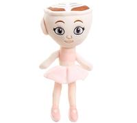 1 Ballerina Cappuccino Princess Plush Doll, Italian Brainrot Plush Toy for Collectors, Soft Stuffed Animal for Imaginative Play, Bedtime Companion and Room Decor, 25 x 12 cm