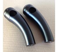 1" Bar Black Motorcycle Handlebar Pullback Risers for Universal Bikes