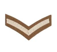 1 Bar Chevron Lance Corporal (LCpl) Small Arms School Corps Service Stripe - British Army Badge | Genuine Issue