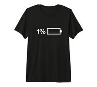 1% Battery Icon one Percent Premium T-Shirt