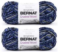 1- Bernat Crushed Velvet-Pack of 2 Balls-300g Each Ball-Navy