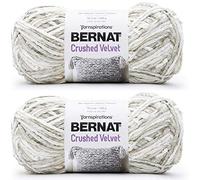 1- Bernat Crushed Velvet-Pack of 2 Balls-300g Each Ball-White
